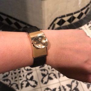 ROBERT LEE MORRIS BLACK AND GOLD BRACELET